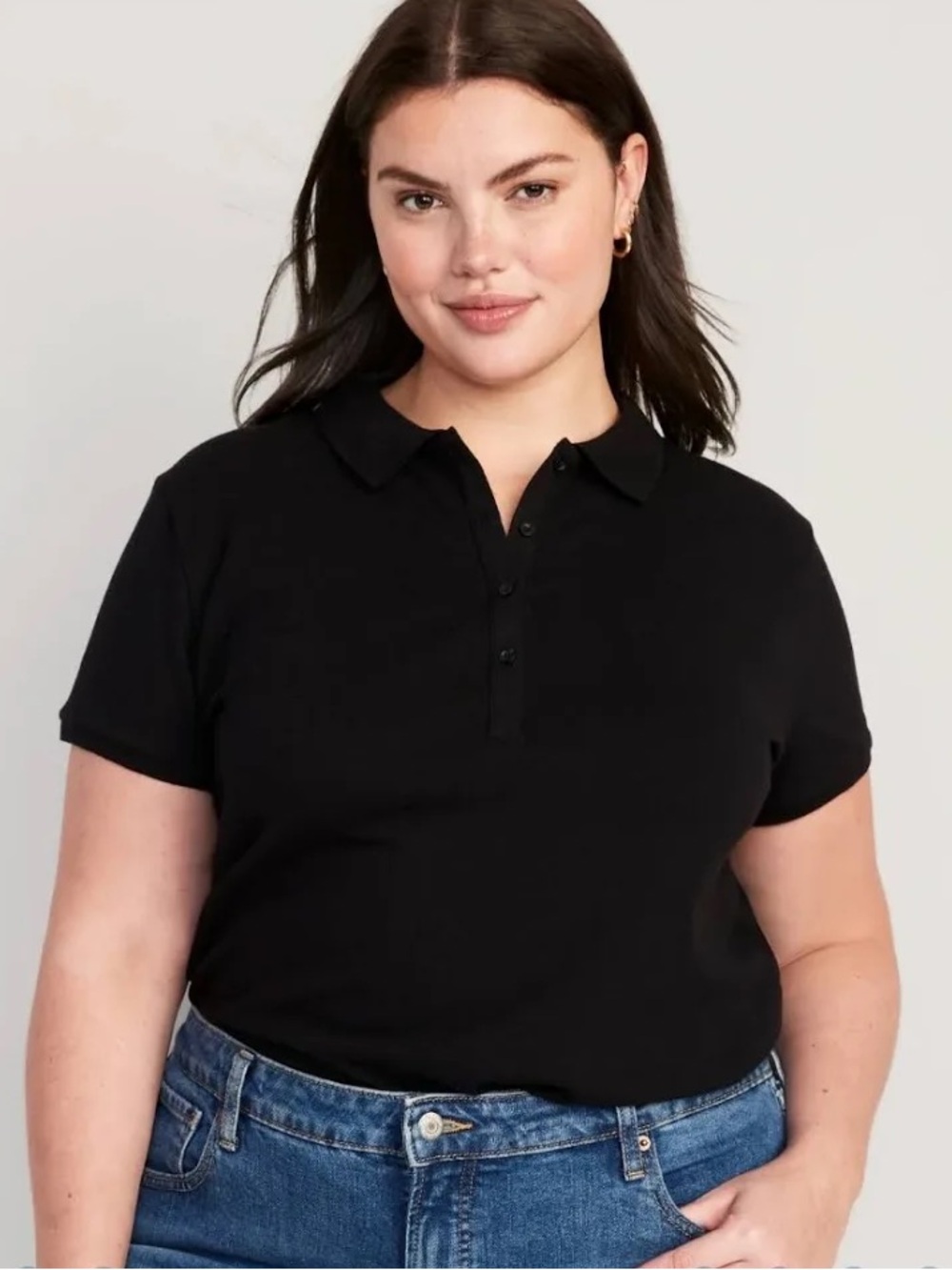 Old Navy Women’s Semi-Fitted Uniform Pique Polo Short Sleeve Shirt XL 16-18